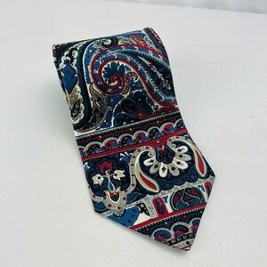 Amherst and Brock Tie 100% Silk Paisley Short Tie Made In Italy